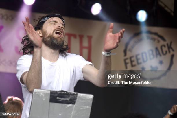 Girl Talk performs during Rachael Ray's Feedback party at Stubb's Bar B Que during the South By Southwest conference and festivals on March 17, 2018...