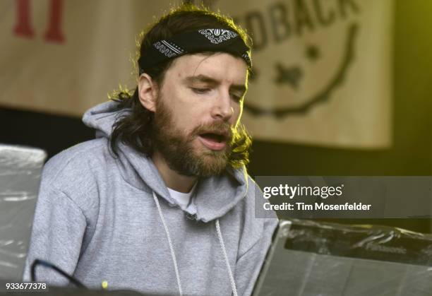 Girl Talk performs during Rachael Ray's Feedback party at Stubb's Bar B Que during the South By Southwest conference and festivals on March 17, 2018...