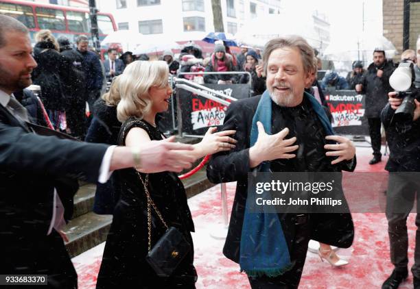 Actor Mark Hamill and his daughter Chelsea Hamill attend the Rakuten TV EMPIRE Awards 2018 at The Roundhouse on March 18, 2018 in London, England.