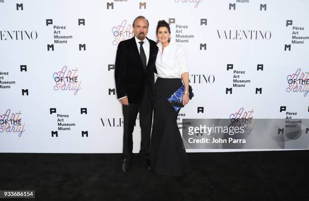 Jorge Perez and Darlene Perez attend PAMM Art Of The Party Presented By Valentino at Perez Art Museum Miami on March 17, 2018 in Miami, Florida.
