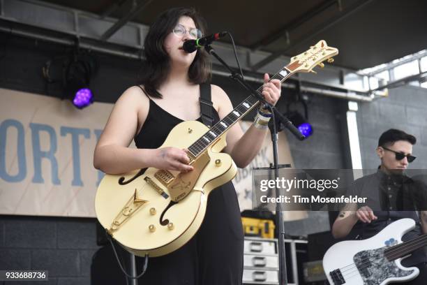 Lucy Dacus performs during Rachael Ray's Feedback party at Stubb's Bar B Que during the South By Southwest conference and festivals on March 17, 2018...