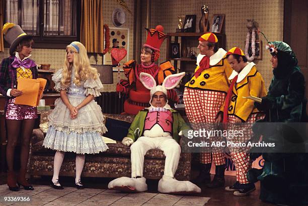 Shirley's Operation" - season 3 - 12/6/77, The gang rehearses for "Alice in Wonderland" but Shirley gets appendicitis and lands in the hospital. Left...