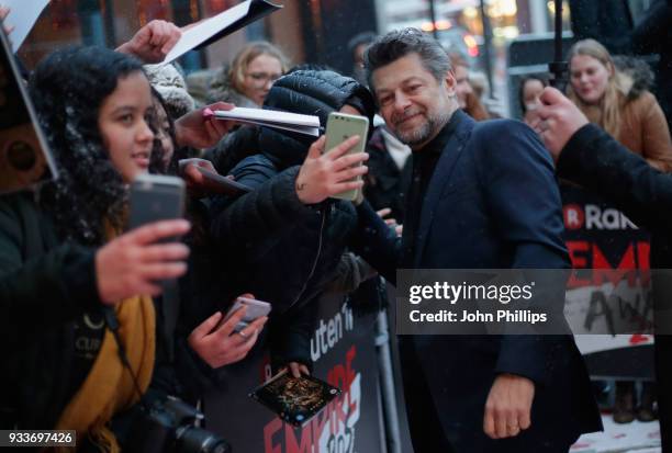 Actor Andy Serkis attends the Rakuten TV EMPIRE Awards 2018 at The Roundhouse on March 18, 2018 in London, England.