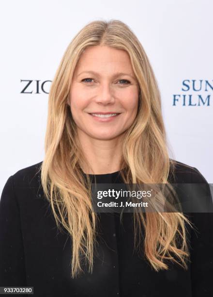 Actress Gwyneth Paltrow attends the 2018 Sun Valley Film Festival - Coffee Talk with Gwyneth Paltrow on March 18, 2018 in Sun Valley, Idaho.