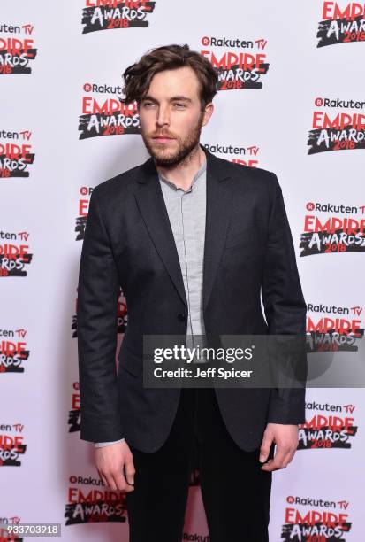 Actor Tom Hughes attends the Rakuten TV EMPIRE Awards 2018 at The Roundhouse on March 18, 2018 in London, England.