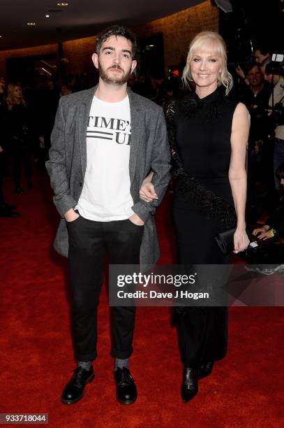 Joely Richardson and Daniel Neeson attend the Rakuten TV EMPIRE Awards 2018 at The Roundhouse on March 18, 2018 in London, England.