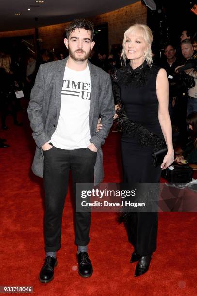 Joely Richardson and Daniel Neeson attend the Rakuten TV EMPIRE Awards 2018 at The Roundhouse on March 18, 2018 in London, England.