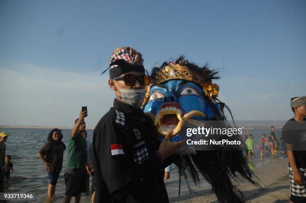 The Balinese Hindus of Jakarta held a during the Ogoh-Ogoh Festival in Ancol, Jakarta, in March, 18.2018. This festival was held in the framework of...