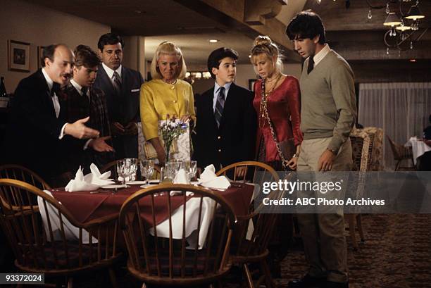 Dinner Out" 12/4/91 Extra, Jason Hervey, Dan Lauria, Alley Mills, Fred Savage, Olivia d'Abo, David Schwimmer