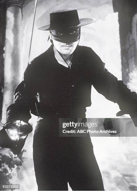 Gallery - 10/3/57, Guy Williams played Don Diego de la Vega/Zorro, the swashbuckling masked hero who donned mask and sword to aid the oppressed.,