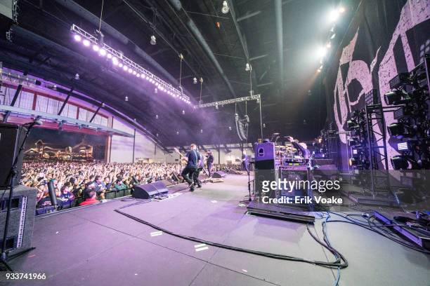 Good Charlotte performs at OC Fair & Events Center on March 17, 2018 in Costa Mesa, California.