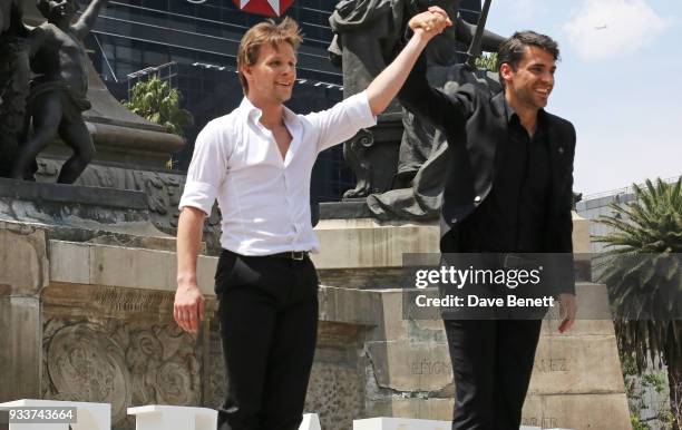 Daniel Ulbricht , principal dancer with NYC Ballet, and pianist Jorge Viladoms perform during day three of the Liberatum Mexico Festival 2018 at...