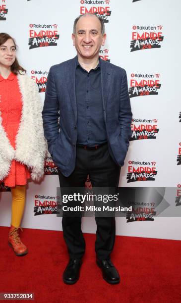 Armando Iannucci attends the Rakuten TV EMPIRE Awards 2018 at The Roundhouse on March 18, 2018 in London, England.