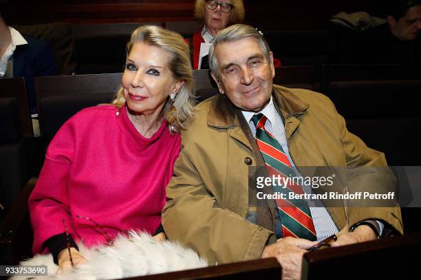 Baron and Baroness Gilles Ameil attend a Tribute To Leonard Bernstein on the 100th anniversary of his birth later this year at Maison de La Radio on...