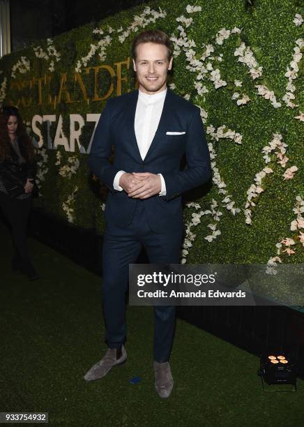 Actor Sam Heughan arrives at Starz's "Outlander" FYC Special Screening and Panel at the Linwood Dunn Theater at the Pickford Center for Motion Study...