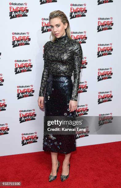 Vanessa Kirby attends the Rakuten TV EMPIRE Awards 2018 at The Roundhouse on March 18, 2018 in London, England.