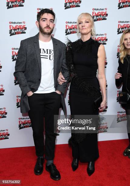 Daniel Neeson and Joely Richardson attend the Rakuten TV EMPIRE Awards 2018 at The Roundhouse on March 18, 2018 in London, England.