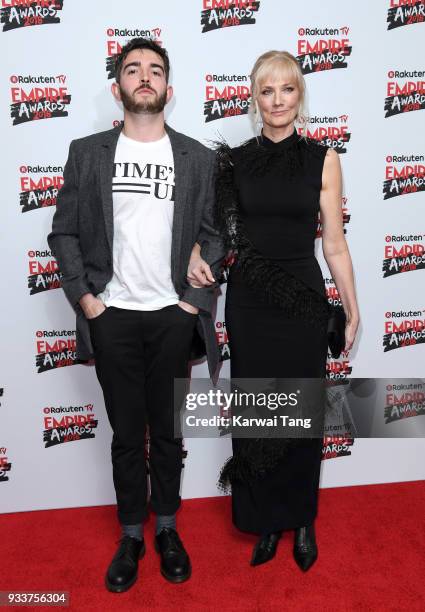 Daniel Neeson and Joely Richardson attend the Rakuten TV EMPIRE Awards 2018 at The Roundhouse on March 18, 2018 in London, England.