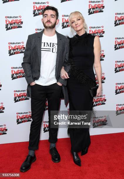 Daniel Neeson and Joely Richardson attend the Rakuten TV EMPIRE Awards 2018 at The Roundhouse on March 18, 2018 in London, England.