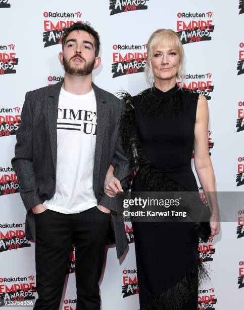 Daniel Neeson and Joely Richardson attend the Rakuten TV EMPIRE Awards 2018 at The Roundhouse on March 18, 2018 in London, England.