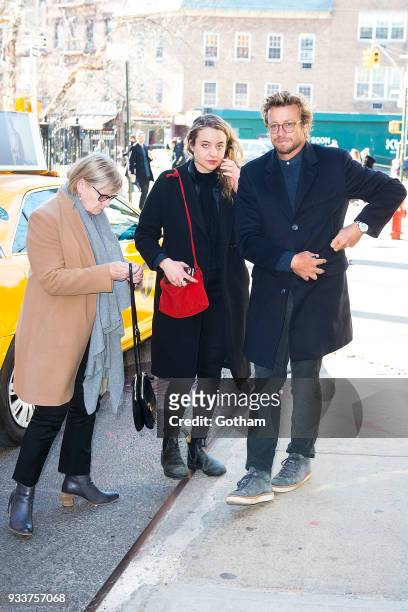 Simon Baker is seen in the West Village on March 18, 2018 in New York City.