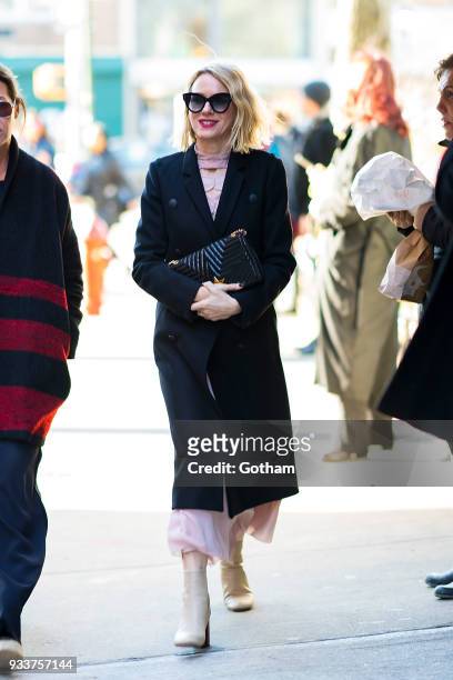 Naomi Watts is seen in the West Village on March 18, 2018 in New York City.