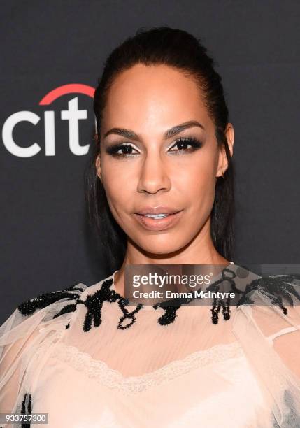 Amanda Brugel attends The Paley Center For Media's 35th Annual PaleyFest Los Angeles with "The Handmaid's Tale" at Dolby Theatre on March 18, 2018 in...