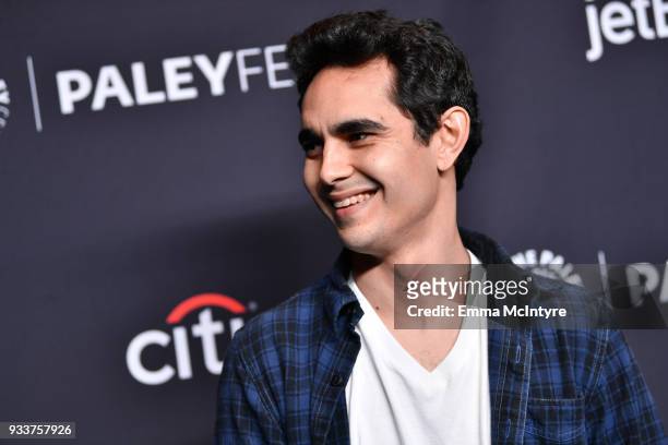 Max Minghella attends The Paley Center For Media's 35th Annual PaleyFest Los Angeles with "The Handmaid's Tale" at Dolby Theatre on March 18, 2018 in...