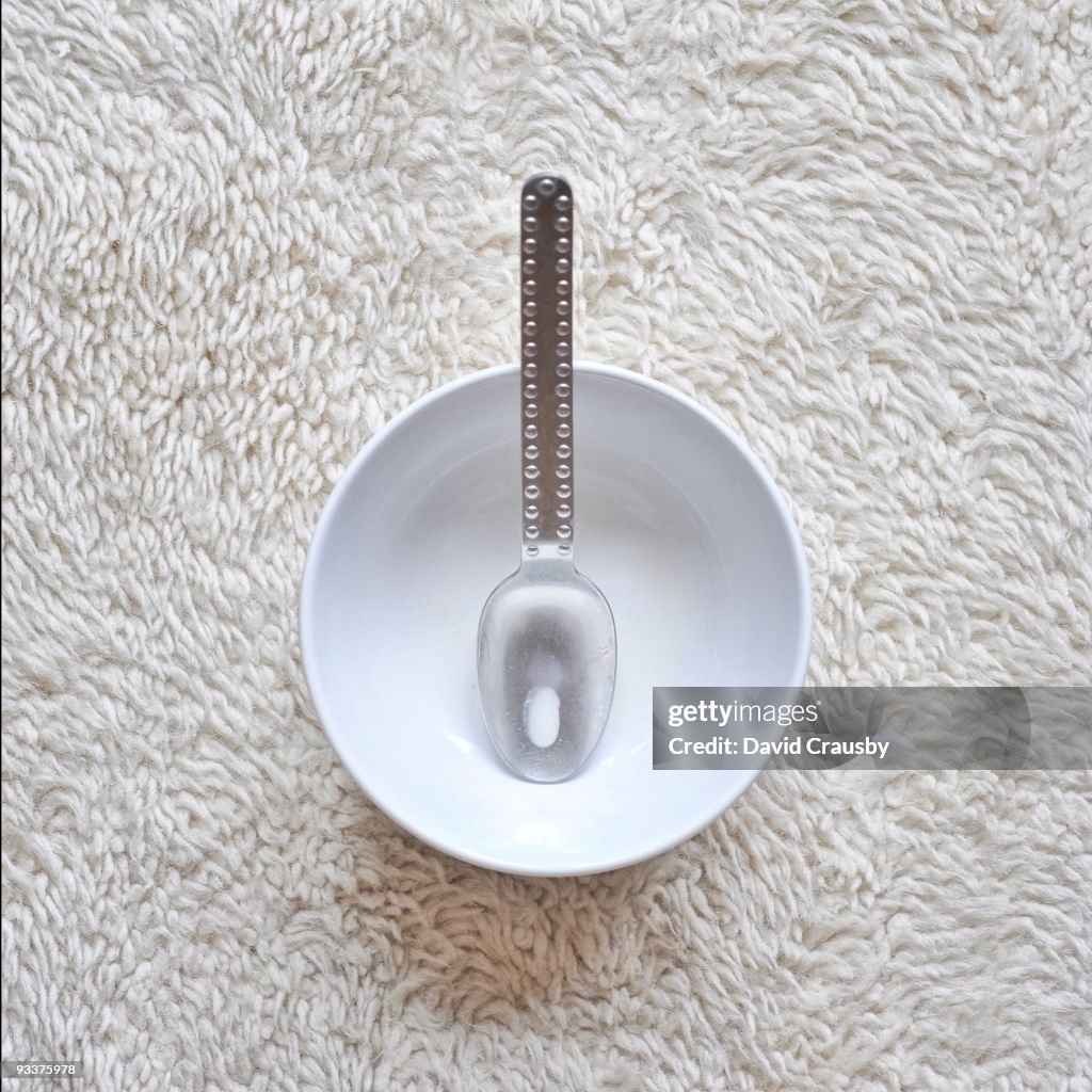 Empty cereal bowl