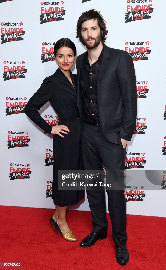 Dina Mousawi and Jim Sturgess attend the Rakuten TV EMPIRE Awards