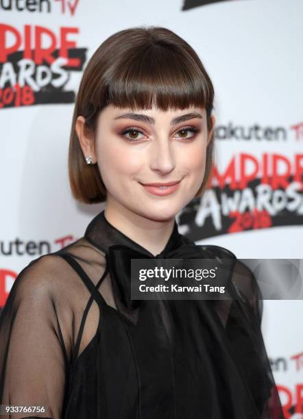 Ellise Chappell attends the Rakuten TV EMPIRE Awards 2018 at The Roundhouse on March 18, 2018 in London, England.