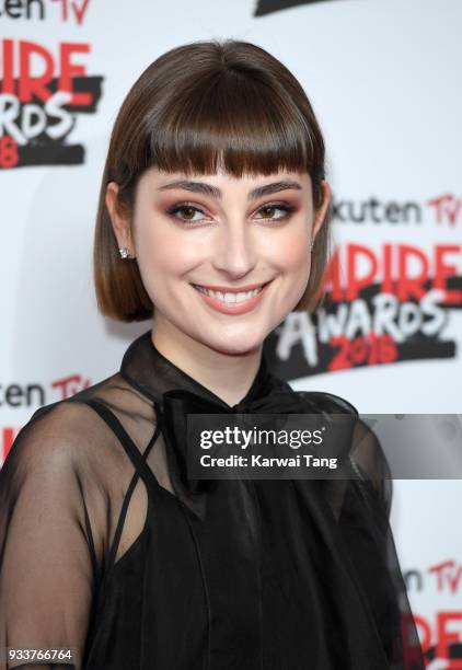 Ellise Chappell attends the Rakuten TV EMPIRE Awards 2018 at The Roundhouse on March 18, 2018 in London, England.