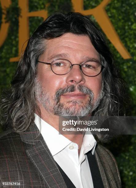 Executive producer Ronald D. Moore attends the For Your Consideration event for STARZ's "Outlander" at the Linwood Dunn Theater on March 18, 2018 in...