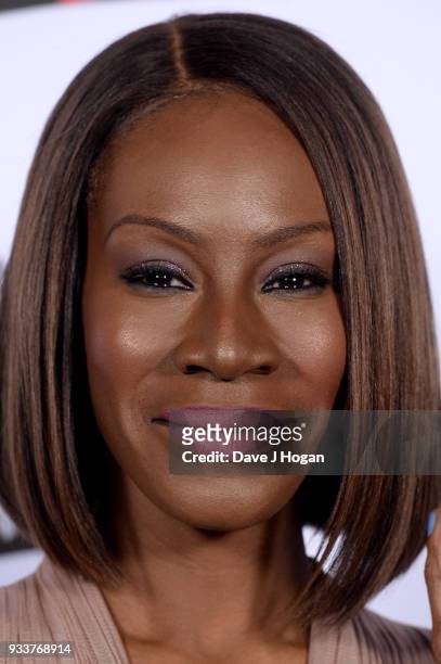 Director Amma Asante, winner of the EMPIRE Inspiration award for 'A United Kingdom', poses in the winners room at the Rakuten TV EMPIRE Awards 2018...