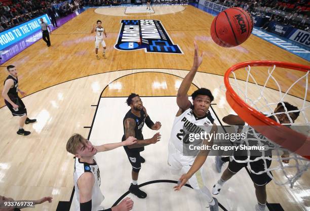 Nojel Eastern of the Purdue Boilermakers shoots the ball against the Butler Bulldogs in the second round of the 2018 NCAA Men's Basketball Tournament...