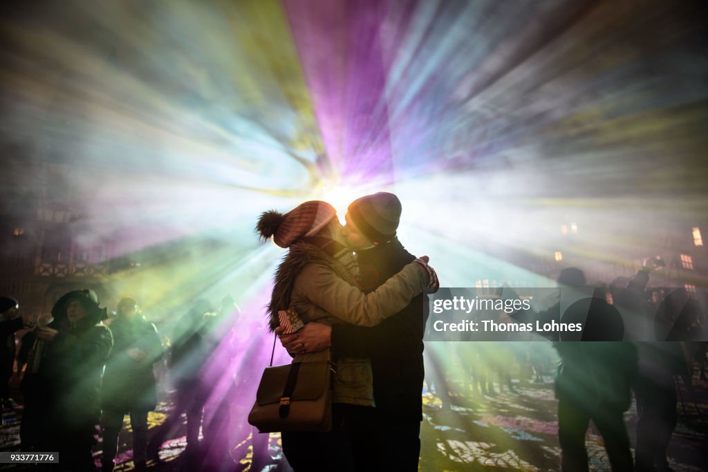 Luminale Festival Illuminates Frankfurt Buildings
