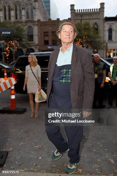 Actor Bill Murray attends the "Isle of Dogs" premiere during the 2018 SXSW Conference and Festivals at Paramount Theatre on March 17, 2018 in Austin,...