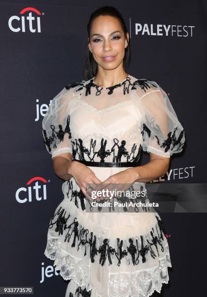 Actress Amanda Brugel attends the 2018 PaleyFest screening of Hulu's "The Handmaid's Tale" at the Dolby Theatre on March 18, 2018 in Hollywood,...