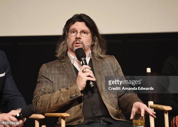Executive producer Ronald D. Moore attends Starz's "Outlander" FYC Special Screening and Panel at the Linwood Dunn Theater at the Pickford Center for...