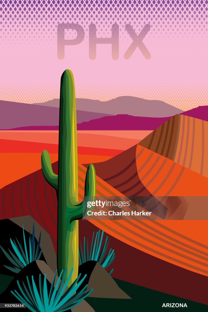 Phoenix Arizona Travel Poster
