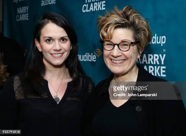 Lisa Kron attends "Harry Clarke" opening night at the Minetta Lane Theatre on March 18, 2018 in New York City.