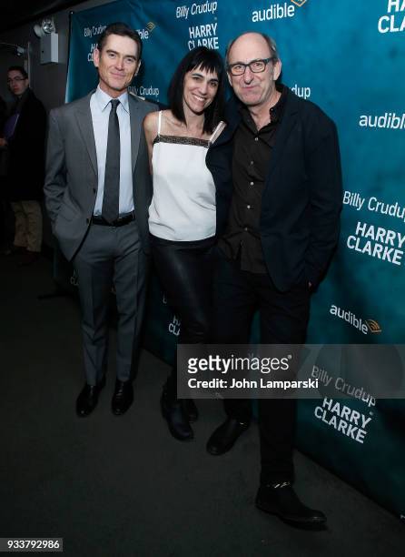 Billy Crudup, Leigh Silverman and David Cale attend "Harry Clarke" opening night at the Minetta Lane Theatre on March 18, 2018 in New York City.