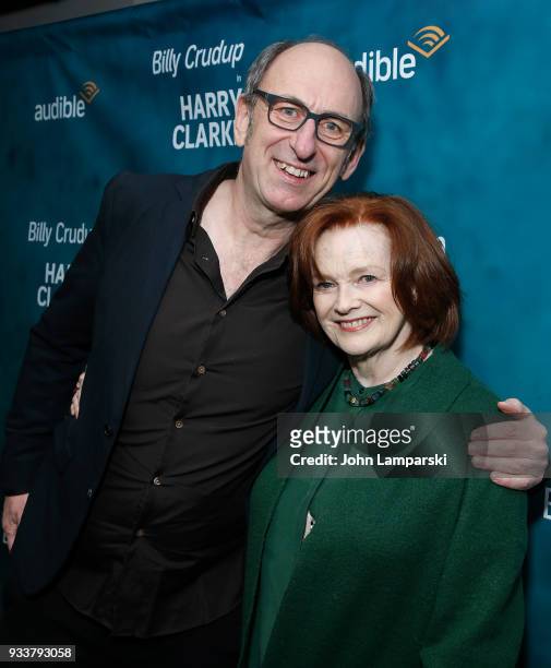 David Cale and Blair Brown attend "Harry Clarke" opening night at the Minetta Lane Theatre on March 18, 2018 in New York City.