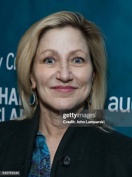 Edie Falco attends "Harry Clarke" opening night at the Minetta Lane Theatre on March 18, 2018 in New York City.