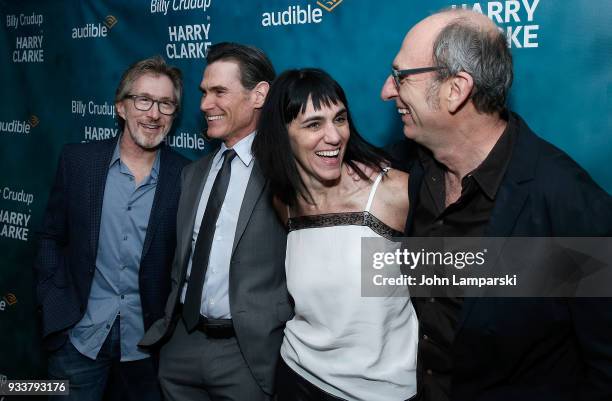 Donald Katz, Billy Crudup, Leigh Silverman and David Cale attend "Harry Clarke" opening night at the Minetta Lane Theatre on March 18, 2018 in New...