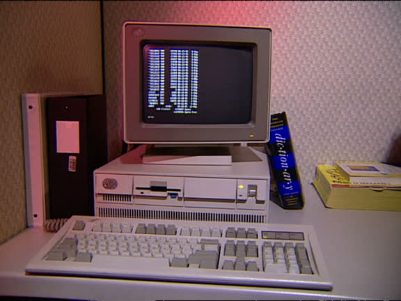 Computer Stand 1990 1990s Ibm Computer