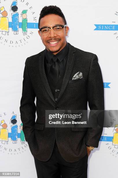 Actor Allen Maldonado attends the "I Have A Dream" Foundation's 5th Annual Los Angeles' Dreamer Dinner at Skirball Cultural Center on March 18, 2018...