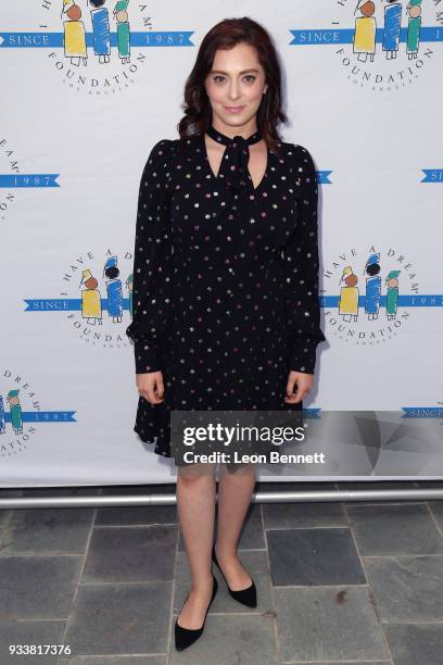 Actress Rachel Bloom attends the "I Have A Dream" Foundation's 5th Annual Los Angeles' Dreamer Dinner at Skirball Cultural Center on March 18, 2018...