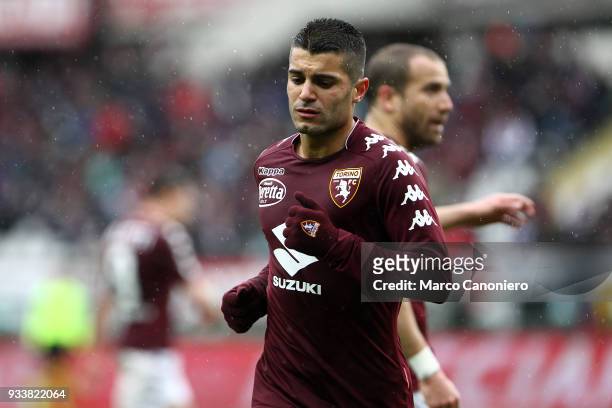 Iago Falque of Torino FC during the Serie A football match between Torino Fc and ACF Fiorentina. ACF Fiorentina wins 2-1 over Torino Fc.