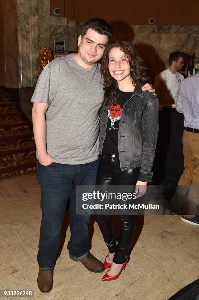 Brett Yulman and Katy Williamson attend Love Rocks NYC VIP Rehearsal Cocktail at Beacon Theatre on March 14, 2018 in New York City. Brett Yulman;Katy...